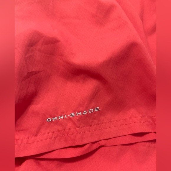 Columbia Red Casual Button Down Shirt Short Sleeves - Picture 15 of 15